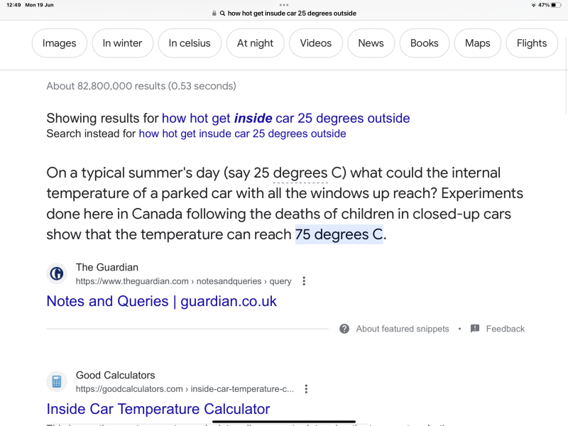 Husband left me sleeping in hot car