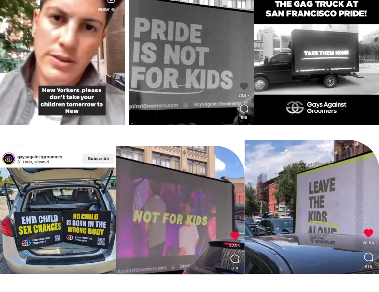 LGB Pride protests against TQ+ targeting kids