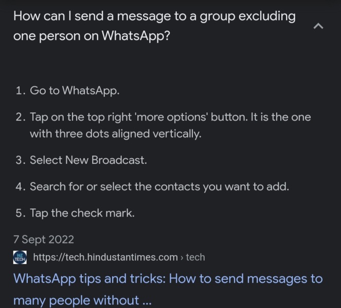 Old colleague and work whatsapp chat