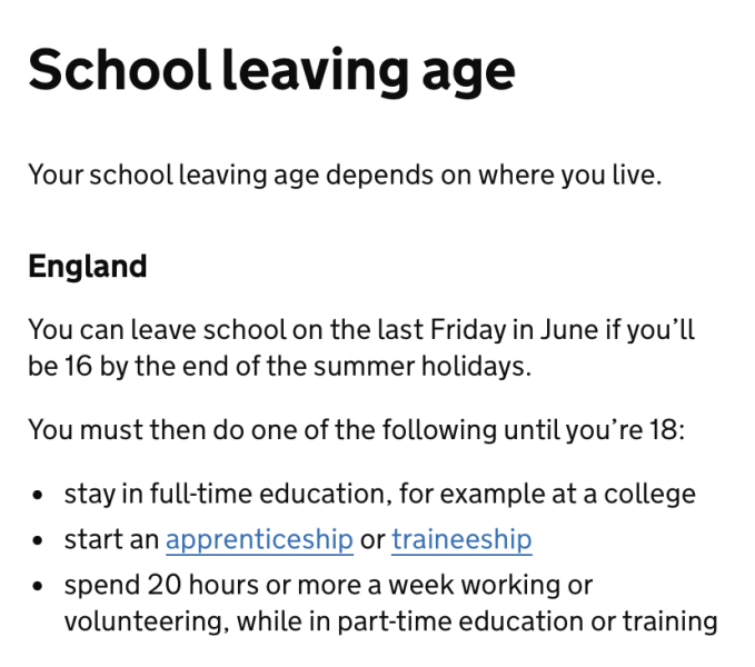 To think no child benefit/tax credits are unfair on apprenticeships?