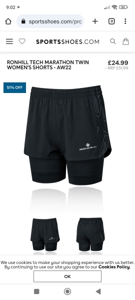 Shorts for running and walking