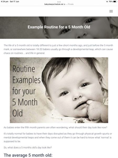 5 month old sleep - please help! 