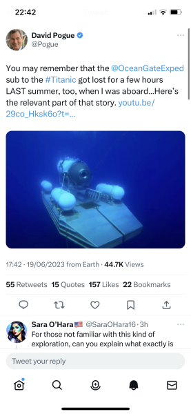 Missing Titanic submarine