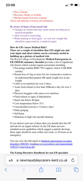 Support thread 9 (!) for parents of young people with an eating disorder