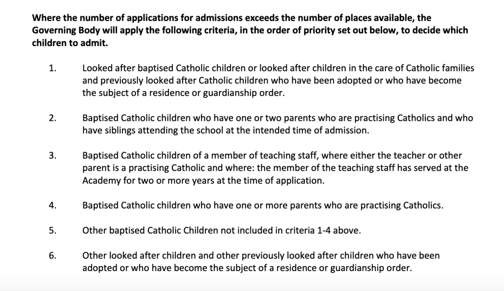 Our local Catholic church doesn't want us there. I can't understand why