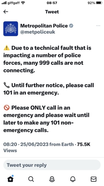 Emergency numbers