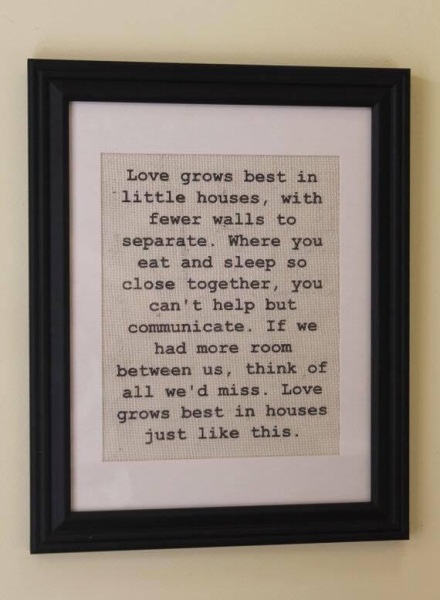 To think it will soon become more normal for families to live in smaller houses