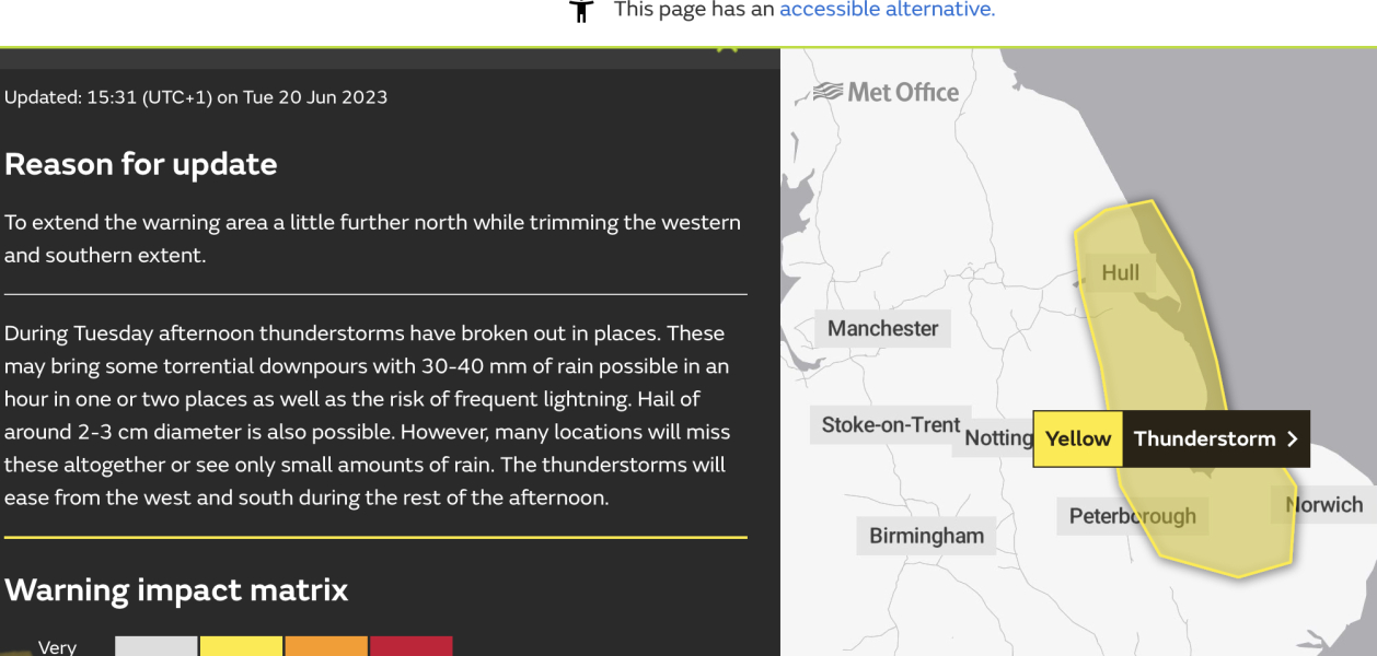 Another weekend, another thunderstorm watch issued.