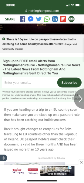 Passport 10 year rule