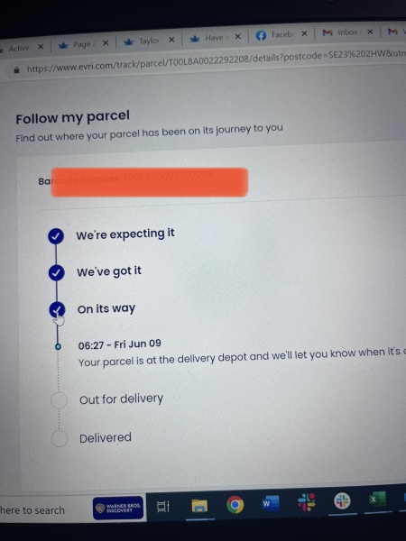 EVRI have my parcel