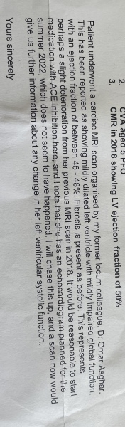 Heart results ? 