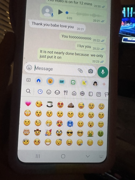 Husbands frequently used emojis 
