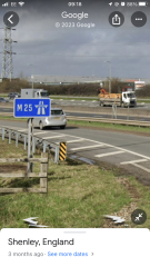 Cycling on the motorway 