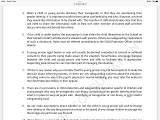 Scottish Independent School to Support Social Transition for 12 Year Olds without Need for Parental Awareness