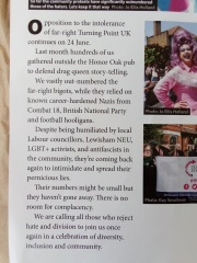Honor Oak pub/Drag storytime: another counter protest