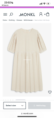 Cotton, patterned midi dress 16/18