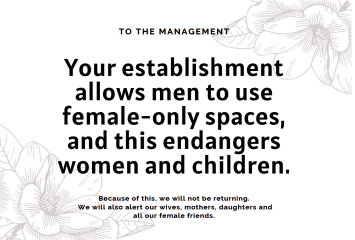 'Trans Bathroom Manifesto' in London pub - are these doing the rounds?