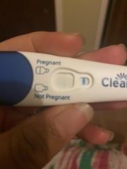Clear blue test. Evap line or positive