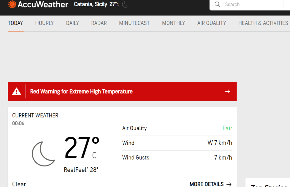 40C - 49C forecast for Europe next week - that is ridiculously hot