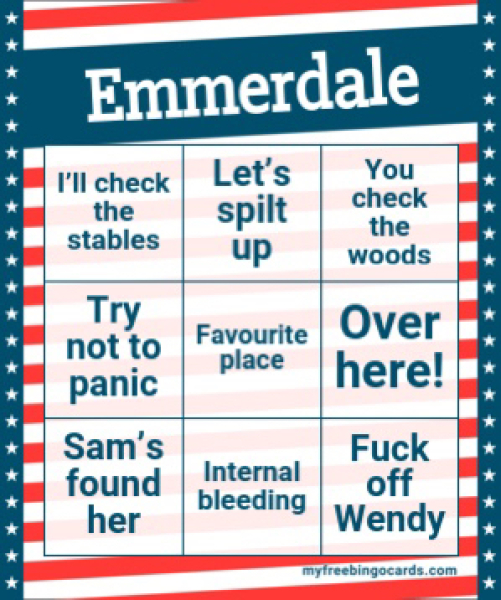 Emmerdale *NO SPOILERS* Now for Paddy and Mandy and Chloe and Mack. But don't fall asleep - we have biker cat back