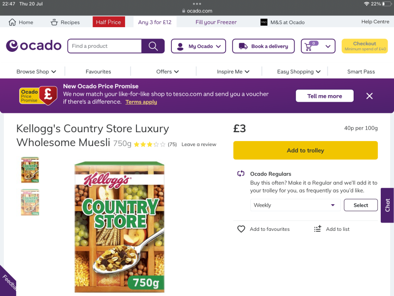 Tell me about French breakfast cereals