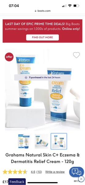 Eczema cream!