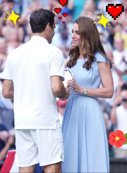 Is there a love triangle/sexual tension between Kate & Roger Federer 