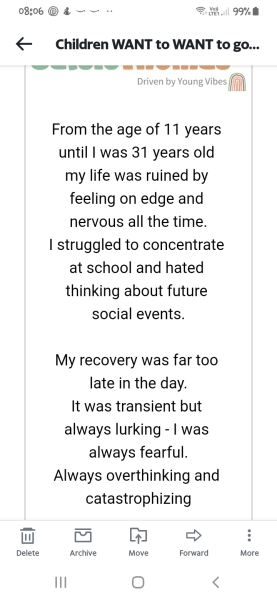 to warn you about this company offering solutions to child's anxiety and school refusal?