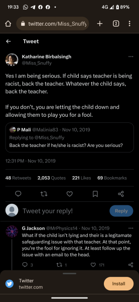 Is this the mother of all calling out - Katherine Birbalsingh