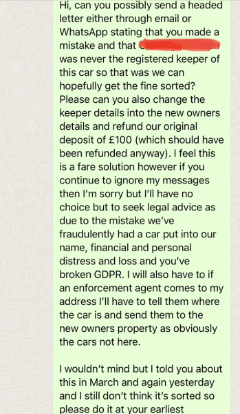 Is there anything we can do re DVLA fine?