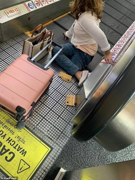 Woman’s leg crushed in travelator - how *content trigger warning*