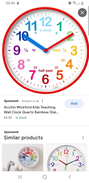 Teaching child how to tell the time