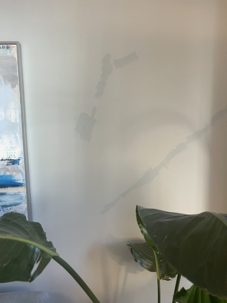 Filler showing through emulsion a year later