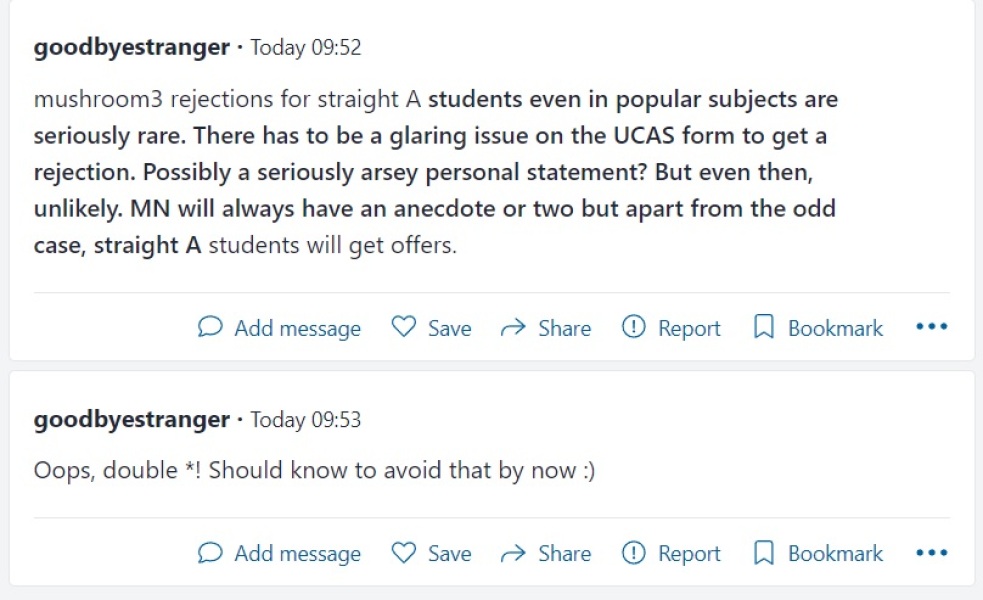 * formatting in HE board