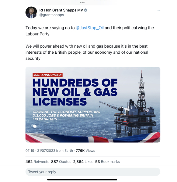 The Tories come out as PRO climate change