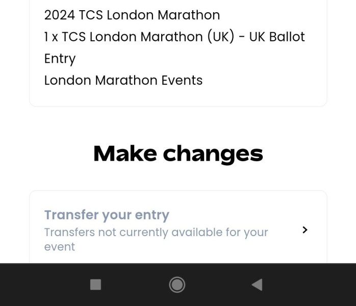 London Marathon 2024 Ballot Results