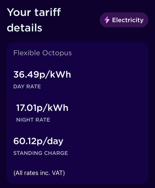 Cost of Economy 7 per kwh?