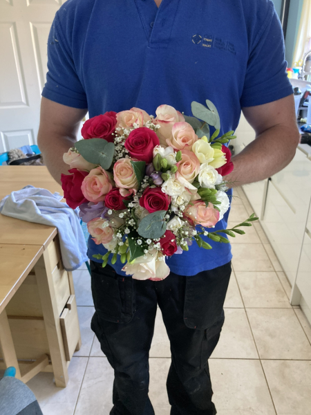 Wedding bouquet - artificial flowers 