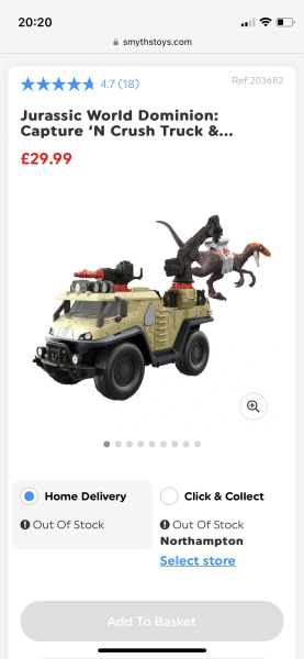 Smyths “availability” frustration 