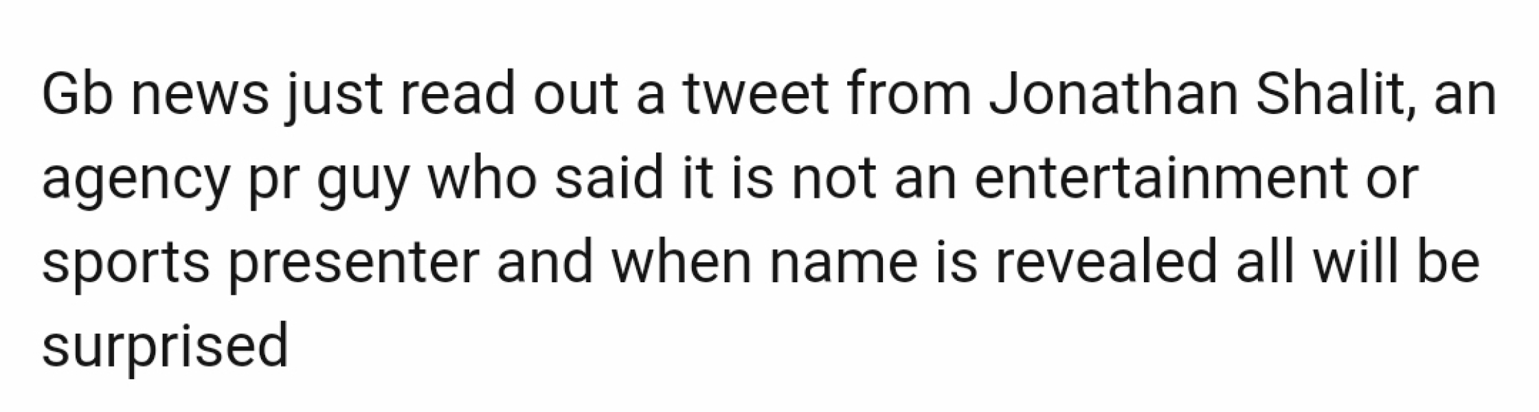 Who do you think is the BBC presenter who has been suspended?