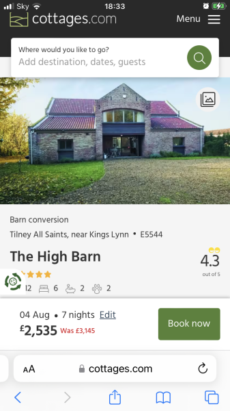 Holiday Cottage Hell!