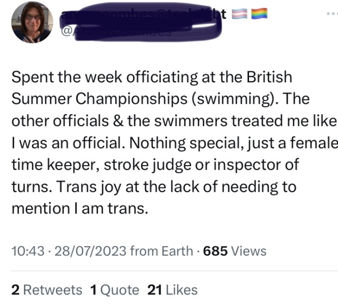 Entitled male refused access to female changing area (despite wearing skirt)