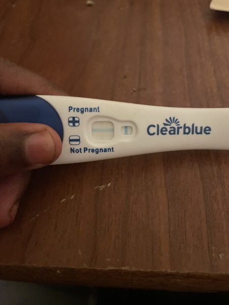Clearblue pregancy test. Is this real positive or a evap lone