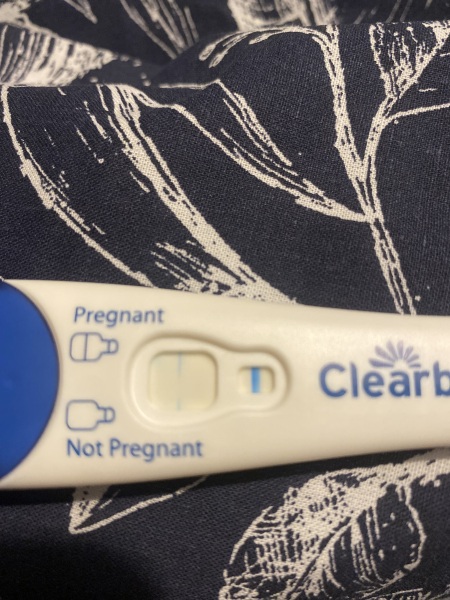 Clear blue test. Evap line or positive