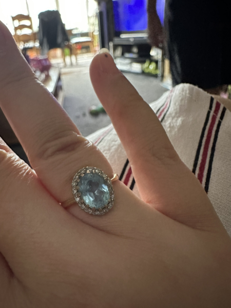 Aquamarine engagement ring?