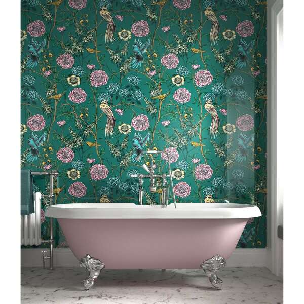 To want a pink bathroom