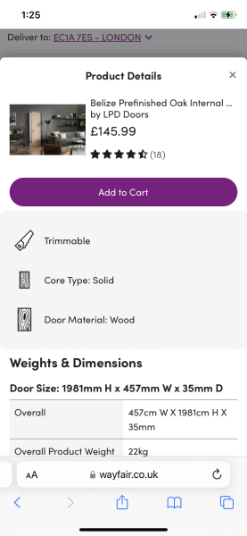 Trimming doors 