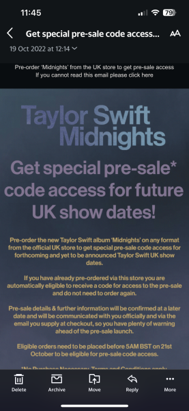Taylor Swift tickets