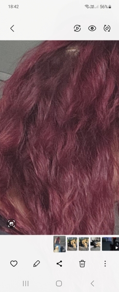 Dying hair red to brown