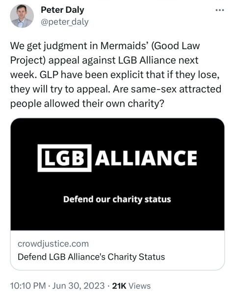 Mermaids vs LGB Alliance and Charity Commissioner - First-tier Tribunal (General Regulatory Chamber) Thread 4